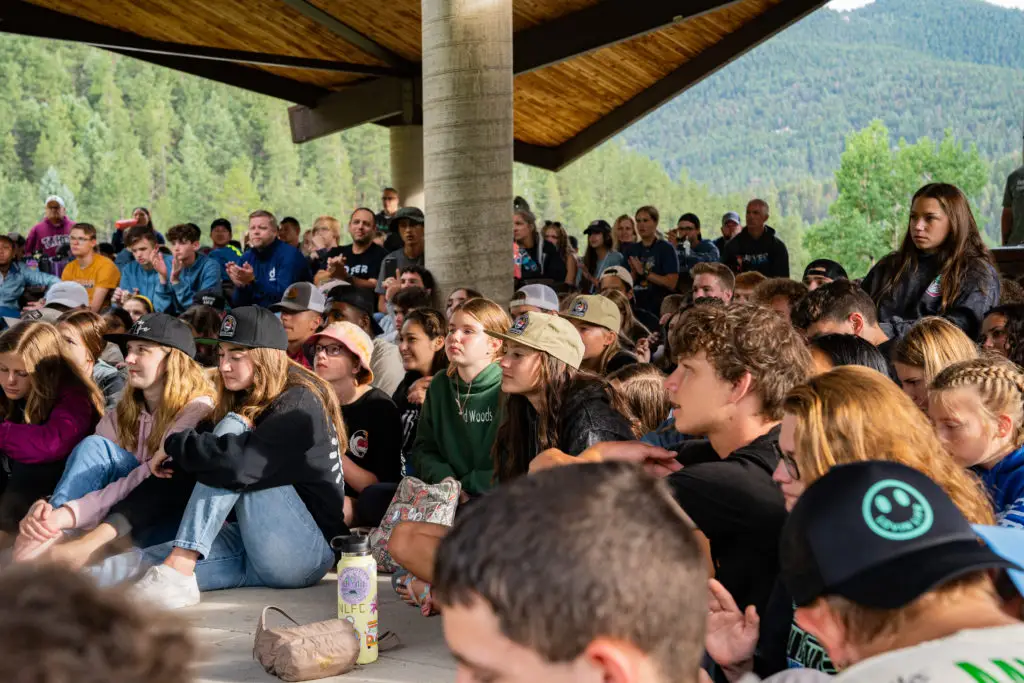 On the final day, students gathered in the mountains for a final farewell.