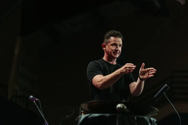 Speaker Greg Stier preaching