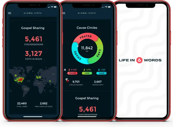 Image of one of the evangelism apps produced by Dare 2 Share Ministries.