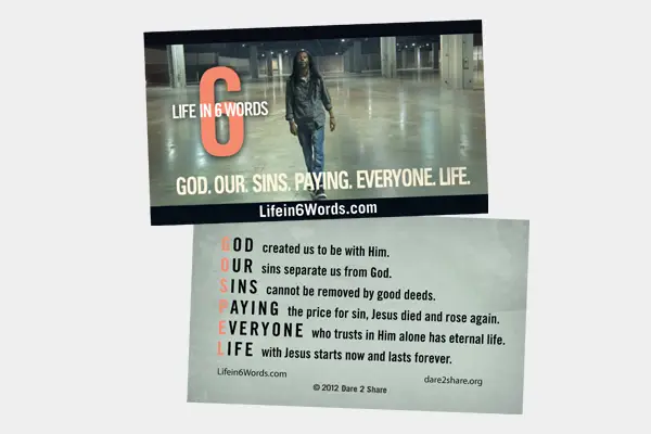 Life in 6 Words cards