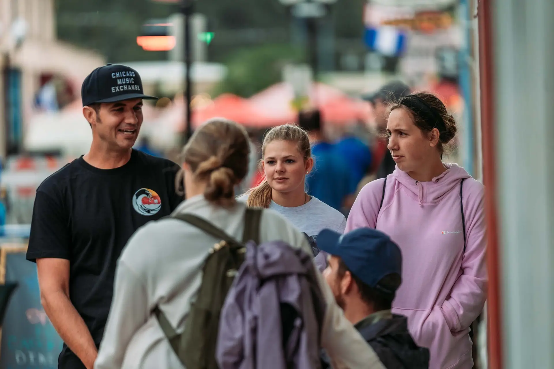 A youth leader taking his students on outreach